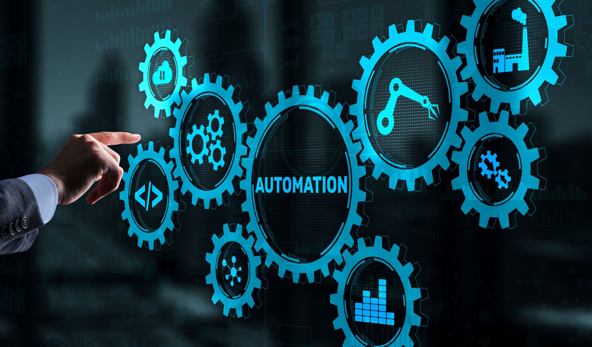 automation-technology-process-businessman-is-pressing-virtual-screen